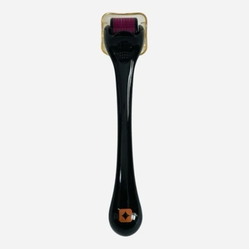Premium Black & Pink Micro Needle Derma Roller Scalp Beard Skin Therapy 0.5mm